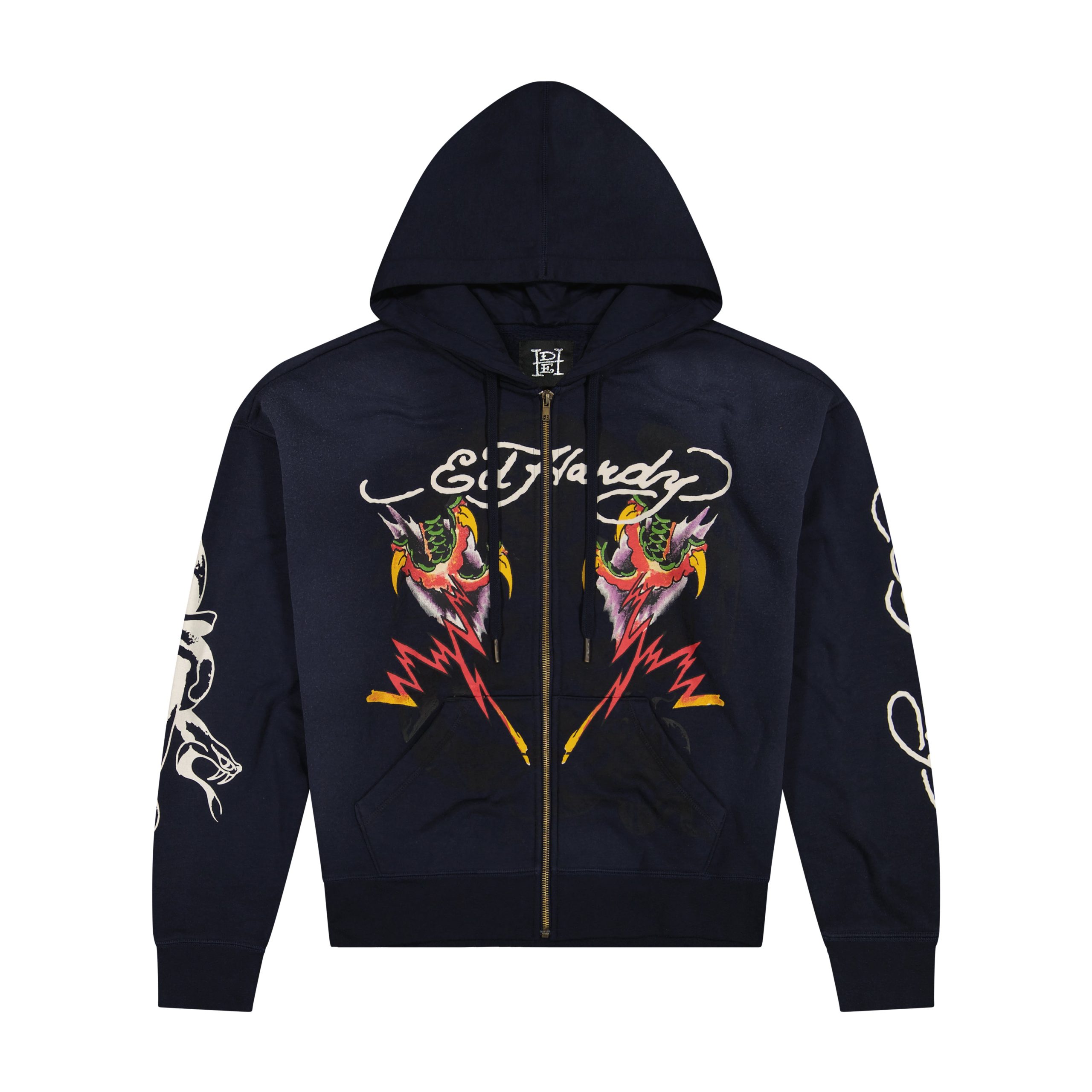 Tiger Flame Boxy Zip Hoodie
