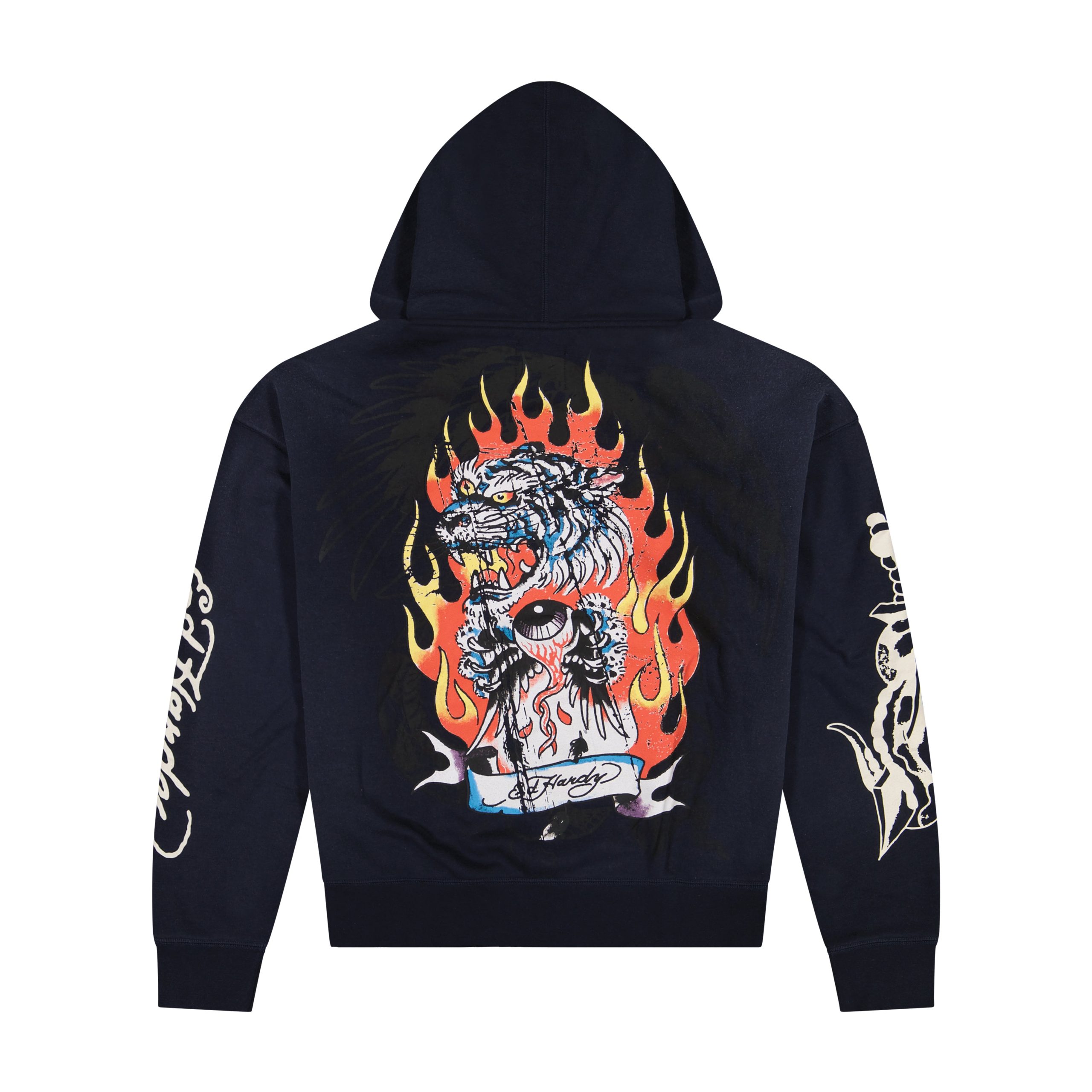 Tiger Flame Boxy Zip Hoodie - Image 2