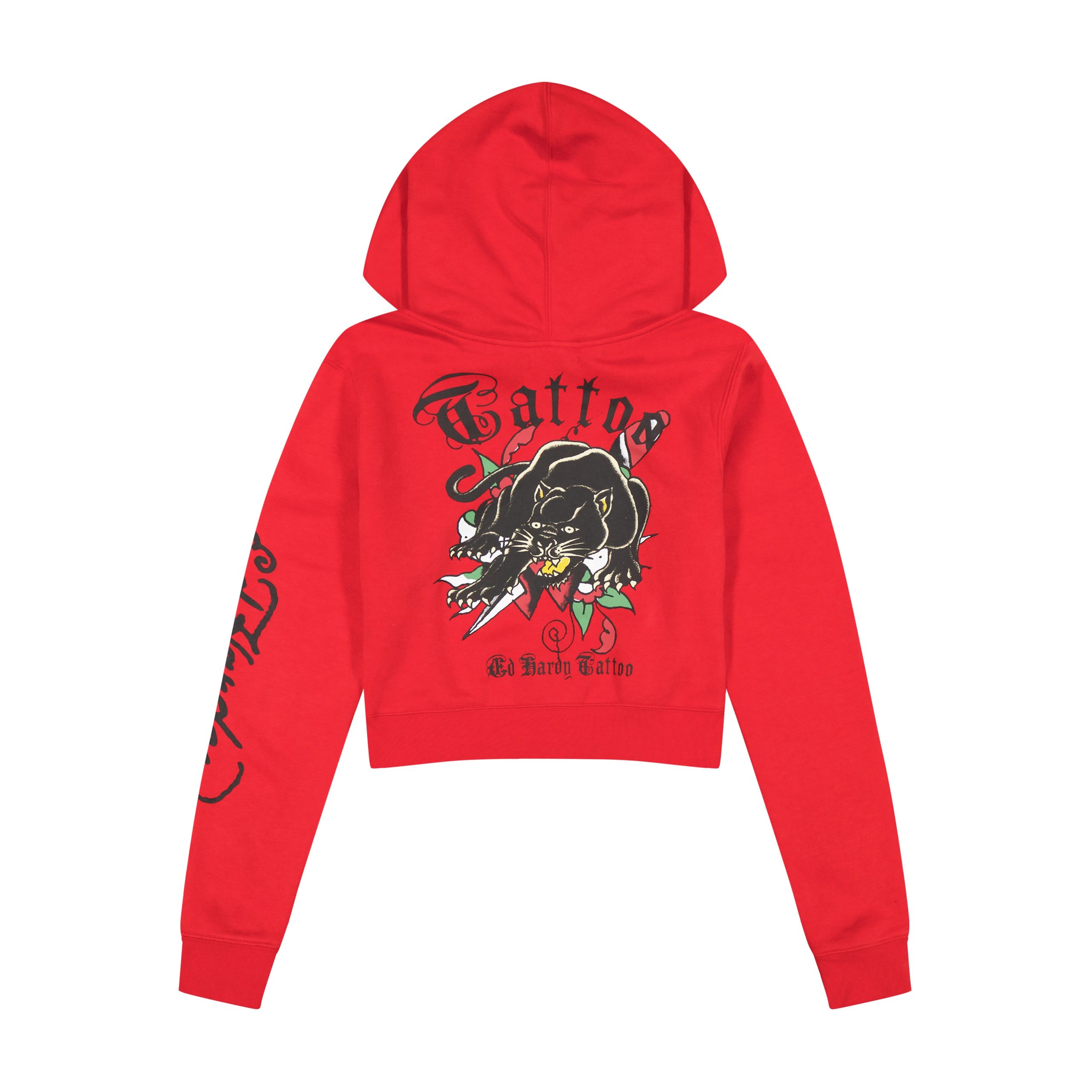 Panther Dagger Cropped Hoodie - Image 3