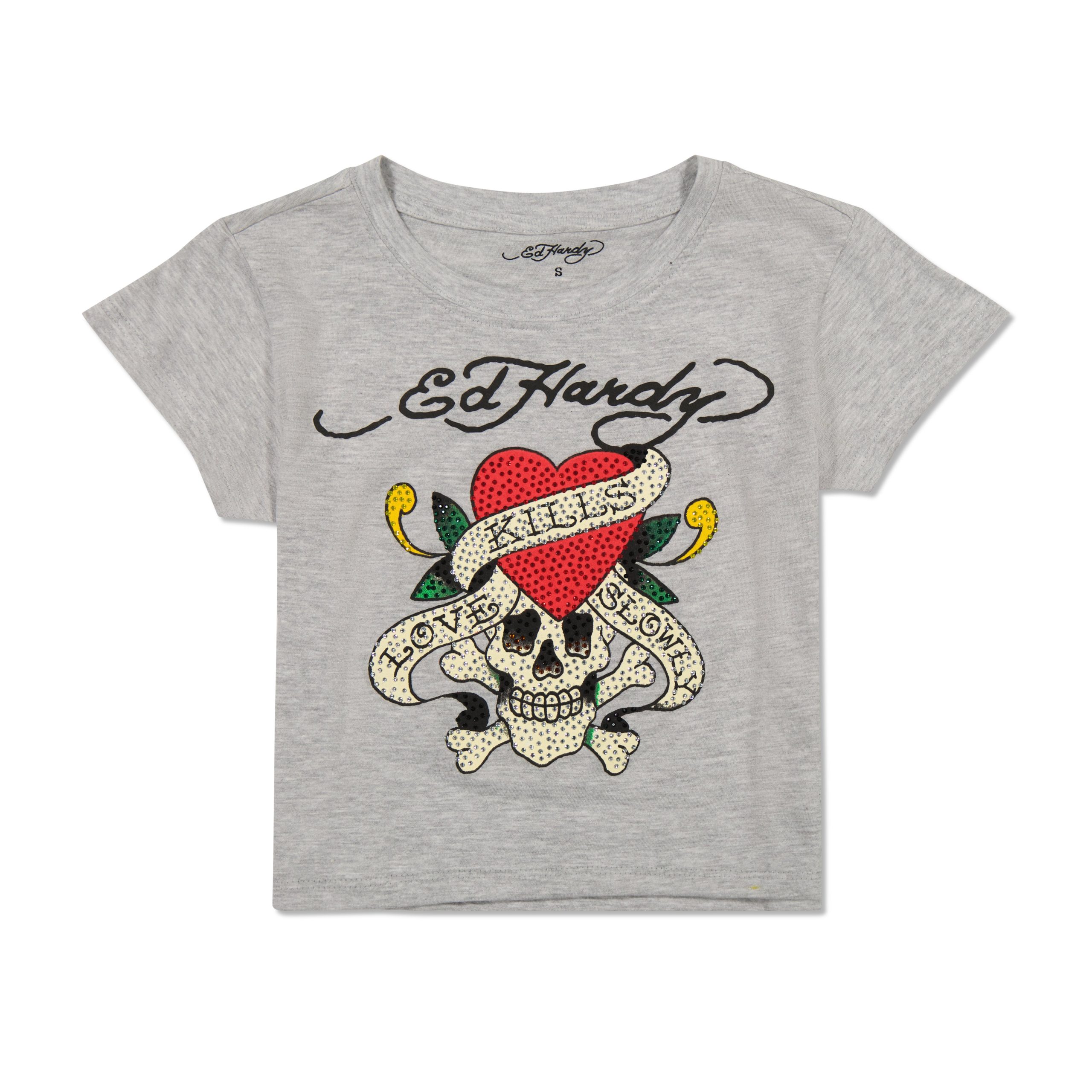 Rhinestone LKS Skull Baby Tee